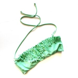 Victoria's Secret Bikini Top S Small Ribbon Mint